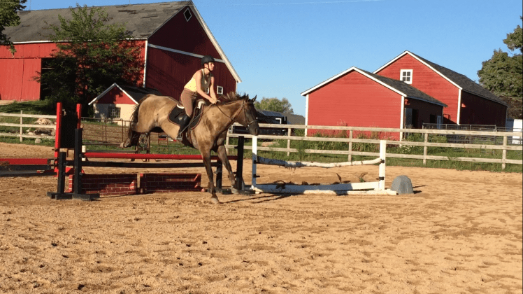 Just a teensy bit of shoulder hunching